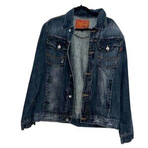 Vintage Washed Blue Denim Jacket LeviS Classic Western Style